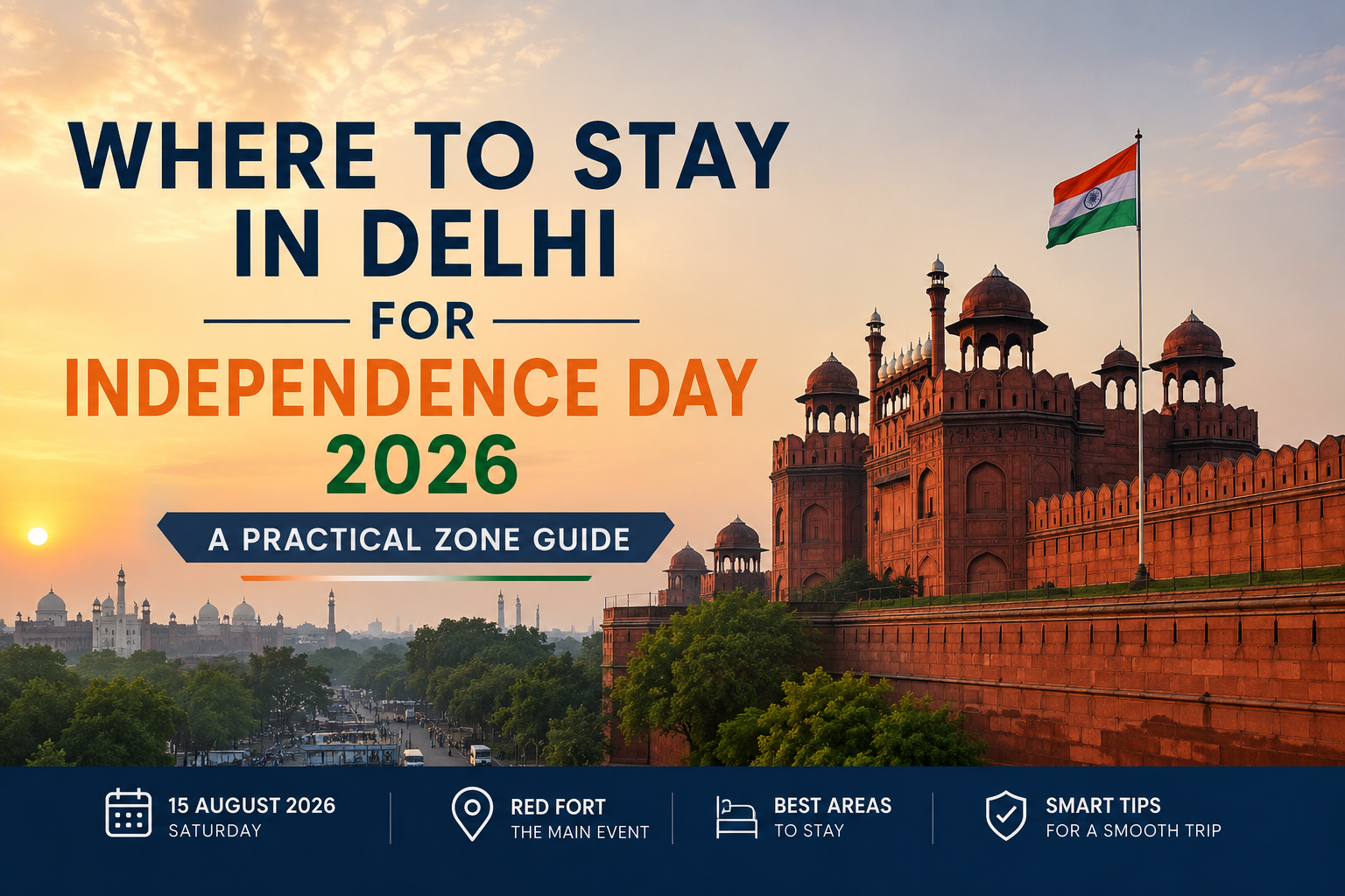 Where to Stay in Delhi for Independence Day 2026: A Practical Zone Guide