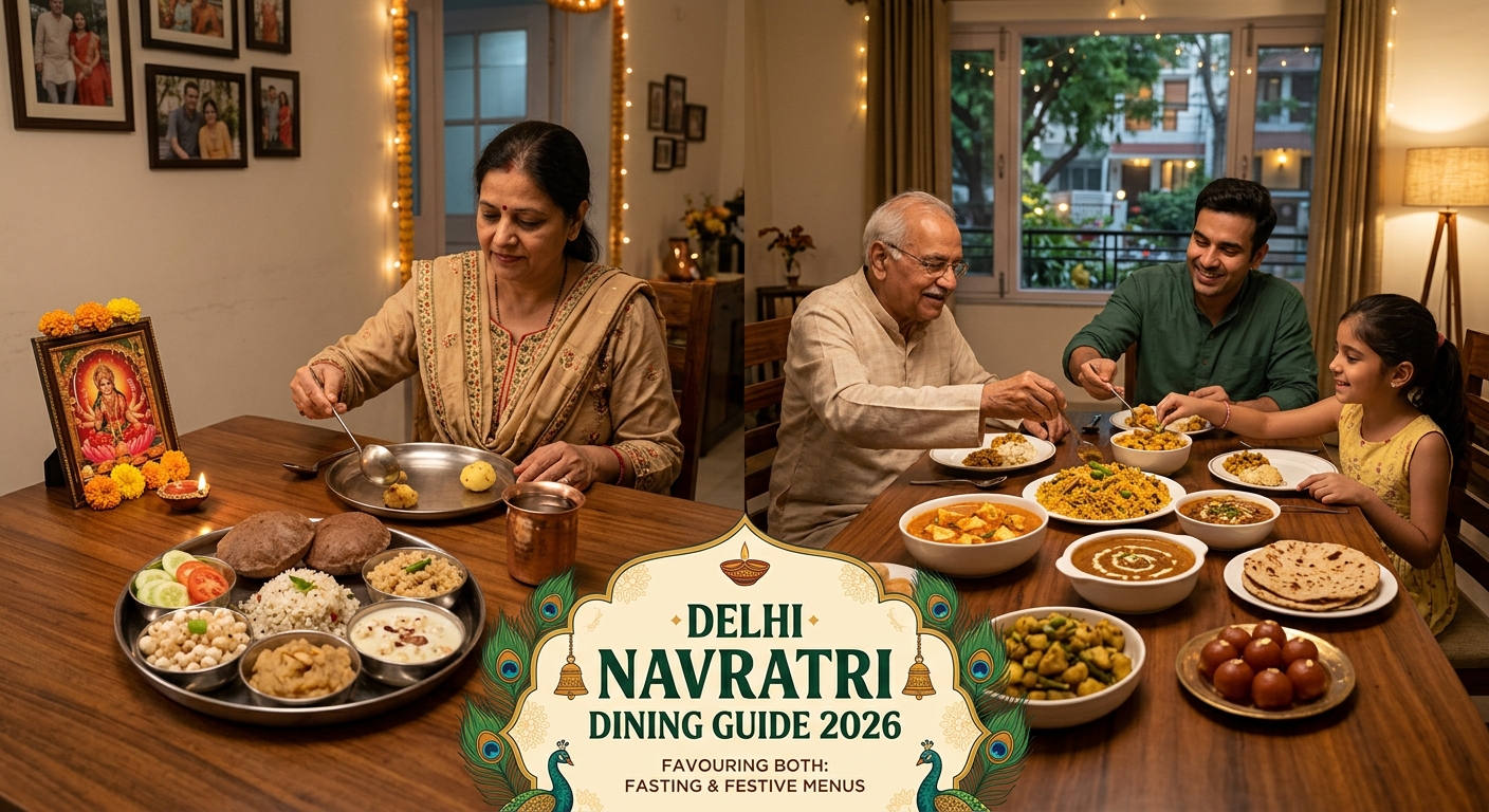 Navratri Dinner in Delhi 2026: A Practical Guide to Fasting & Festive Dining